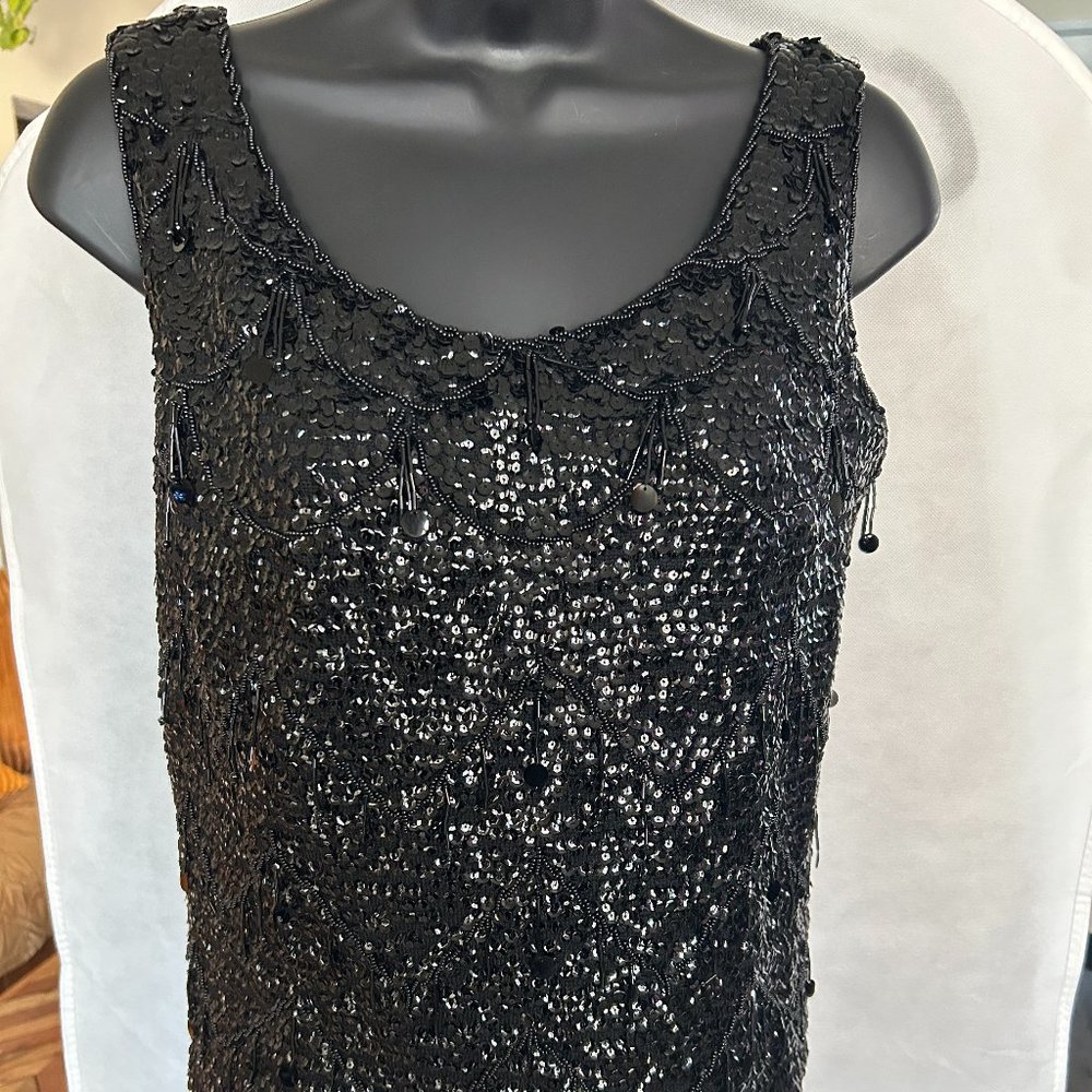 Vintage Sequenced Wool Top